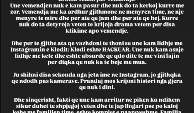 “Po kaloj kohë me familjen, jo me personin që doni ju”/ Elijona reagon për raportin me Klodin