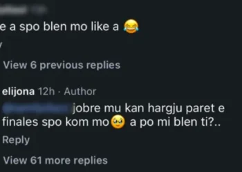 “A nuk po blen më klikime”, Elijona Binakaj i përgjigjet ndjekësit në mënyrë ironike