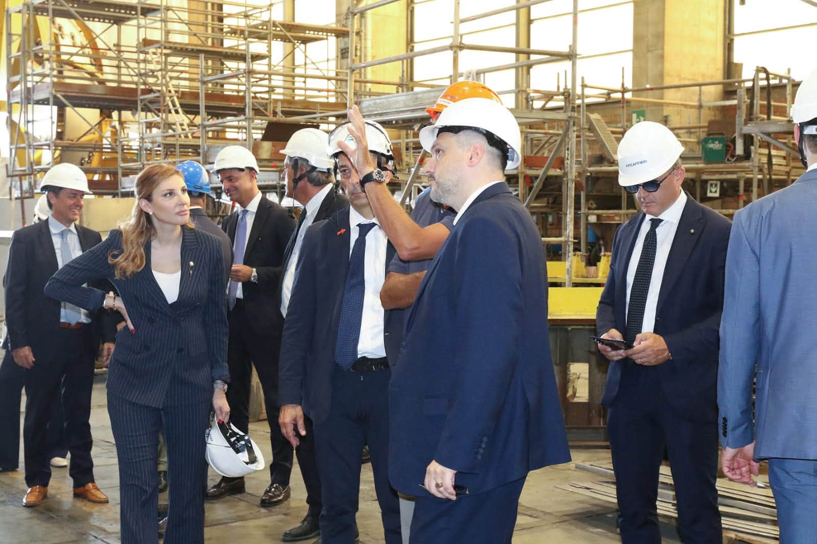 Nufi viziton kantierin detar të FINCANTIERI në Itali  Praktikat më të mira për projektin  Fincantieri Albania  në Vlorë