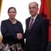 Diplomatja e parë rezidente, Begaj pranon letrat kredenciale të ambasadores së Belgjikës në Shqipëri: Bashkëpunim brenda dhe jashtë NATO-s