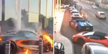 E paprecedentë në Britani, 3 persona sulmojnë me “Molotov” në dasmë! Dy supermakina u dogjën dhe të ftuarit ikën të tmerruar! Shikoni pamjet