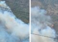 Zjarri del jashtë kontrollit në Mat/ Flakët përfshijnë pyllin e Trodhenit, era e fortë vështirëson ndërhyrjen! Nis operacioni nga ajri për izolimin e vatrës