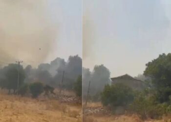 Zjarri përfshin zonën e Vranishtit në Himarë, era përhap flakët me shpejtësi, terreni i vështirë për ndërhyrje!