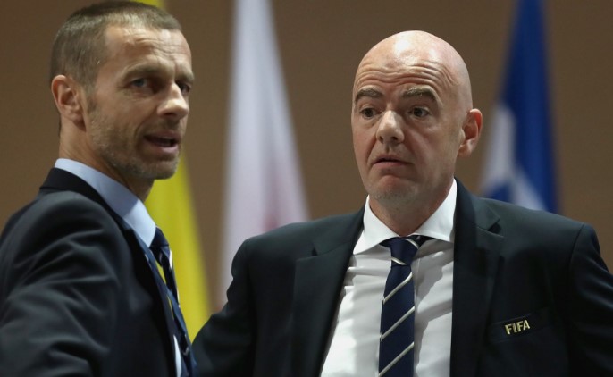 Dy konfederata i hapin  luftë  FIFA s  UEFA dhe CONCACAF po planifikojnë një Ligë të Kombeve të përbashkët 