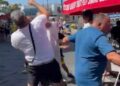 VIDEO/ Përleshje e dhunshme mes turistëve në Capri të Italisë, grushte, shkelma dhe karrige kokës! Shikoni pamjet e sherrit
