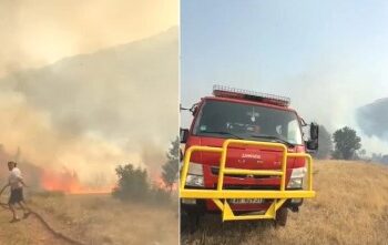 Flakët ‘përpijnë’ dhe pyjet e Librazhdit, situatë kritike! Zjarri përhapet nga era dhe u afrohet banesave të fshatit Xhyrë