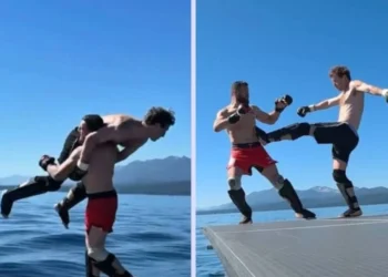 Dueli mbi ujë/ Momenti kur Zuckerberg sfidon kampionin e UFC-së dhe përfundon në Liqenin Tahoe
