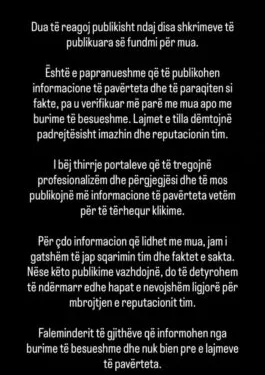 Mjaft me spekulimet!”/ DJ PM mohon lidhjen me Almedina Ismajlin, por hesht për ndarjen nga Sarah Berisha