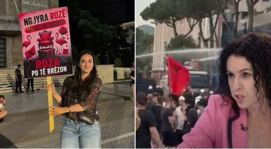 Plas mes organizatorëve  Gazetarja ironizoi protestën  aktivistët  i sulen   Negativitet  Po merrni në qafë popullin 