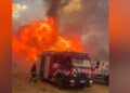 Zjarr i madh në Lundër të Tiranës, era e favorizon vatrën! Dy helikopterë aksion nga ajri për të shuar flakët