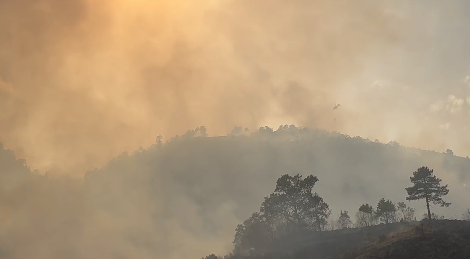 VIDEO  Zjarret në Shkopet  përkeqësohet situata  Flakët rrethojnë një fermë blegtorale