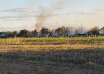 Fier/ Zjarri përfshin tokat bujqësore në Ndërnenas, flakët drejt serave dhe stallave