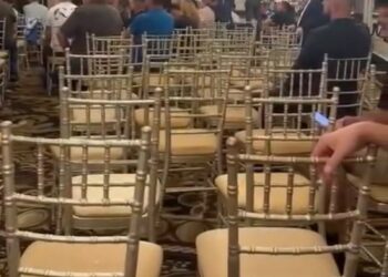 Vizita e Berishës në SHBA, salla ku mbajti fjalimin shfaqet thuajse bosh (VIDEO)