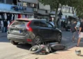 Aksident në Don Bosko, makina përplas motorin, plagoset drejtuesi