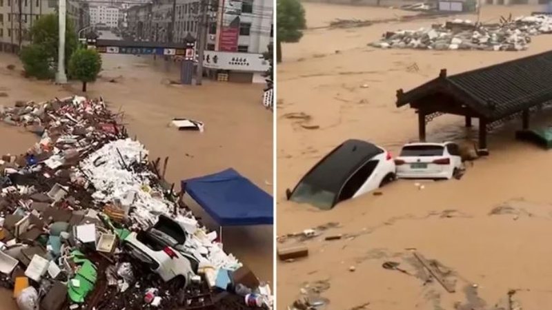 Tajfuni  Saudel  godet Kinën  stuhi të fuqishme dhe përmbytje  alarmohen autoritetet