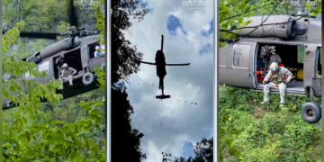 VIDEO | Turisti ra në humnerë në Shkodër, shpëtohet pas ndërhyrjes me helikopter
