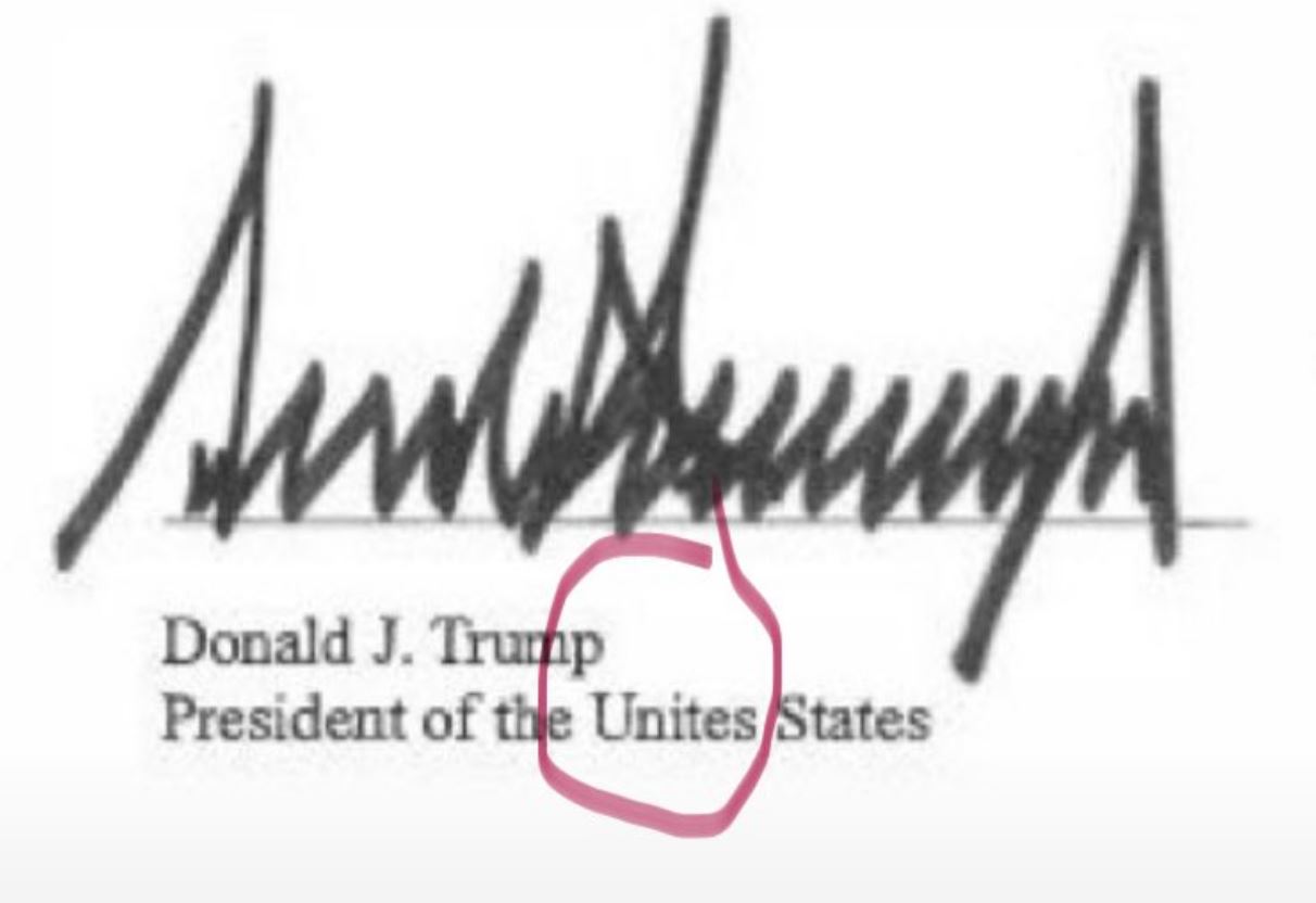 Gafa në dokumentin e Trump me Musk e Zuckerberg  Shtëpia e Bardhë shkruan gabim emrin e SHBA
