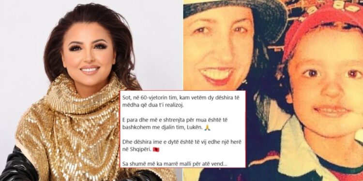 Dy dëshirat e mëdha në 60 vite jetë, e mrekullueshmja Parashqevi Simaku në ditën e veçantë: Sa e dua urimin tënd biri im, më riktheni një herë në Kavajë