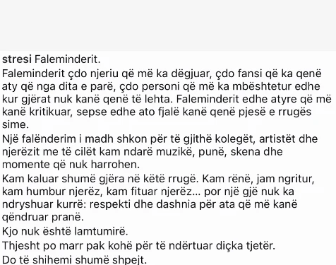 Stresi merr vendimin, largohet nga rrjetet sociale, ja çfarë njoftoi reperi