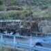 I shkrumbuar krejtësisht/ Pamje e autobusit me turistë që u përfshi nga flakët afër tunelit të Kërrabës