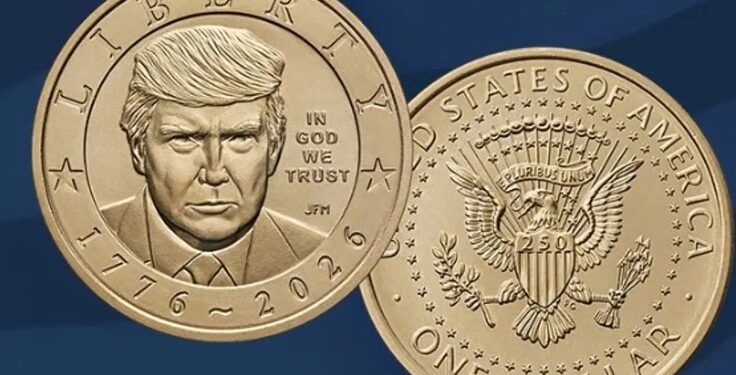 Trump bëhet presidenti i parë në detyrë i SHBA-së që shfaqet në një monedhë -