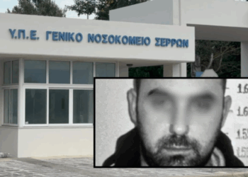 VIDEO/ Dalın pamjet nga spitali ku u arratis Gentian Çipi, shqiptari i kërkuar që u arratis pasi personat e maskuar çarmatosën policët grekë