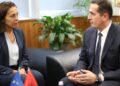 Ambasadorja e BE takim në zyrën e Klodian Brahos, zbulohet tematika e bisedës me kreun e SPAK: Lufta kundër krimit të organizuar, korrupsionit dhe…