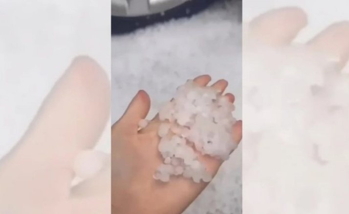 Kapriçot e motit  gjysmë ore breshër në zonat e Devollit  dyshohet për dëme të mëdha në bujqësi
