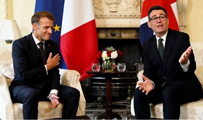 Burnham dhe Macron takohen në  Downing Street   bien dakord të shtojnë masat kundër emigracionit ilegal midis Francës dhe Anglisë