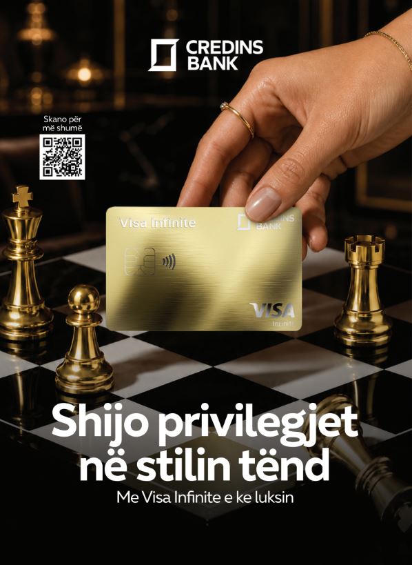 credins-bank-sjell-visa-infinite-karten-e-pare-metalike-ne-shqiperi