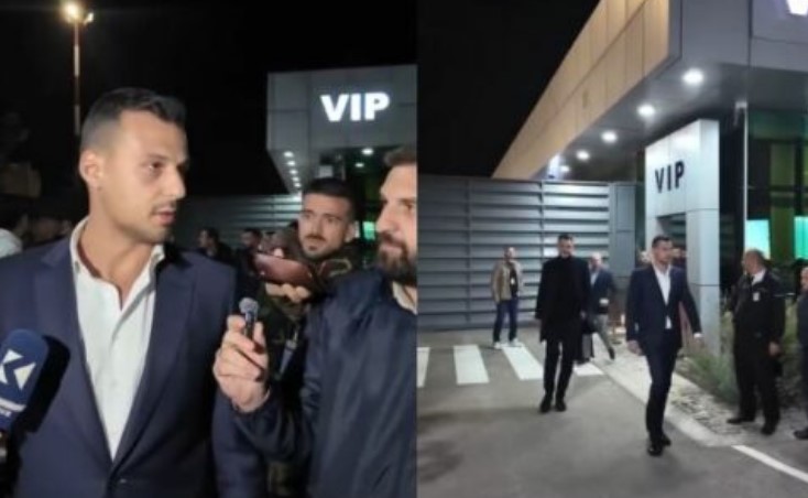 VIDEO   UÇK  UÇK    Djali i Hashim Thaçit dhe i Kadri Veselit priten me ovacione në aeroportin e Prishtinës  Endrit Thaçi  Gjykatë kriminale 