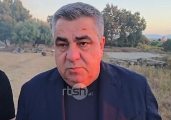 Zjarri pranë parkut të Apolonisë, ministri Gonxhja: Asnjë monument i dëmtuar, ndërhyrje nga toka dhe ajri për shuarjen e zjarrit! Hetim shkakut