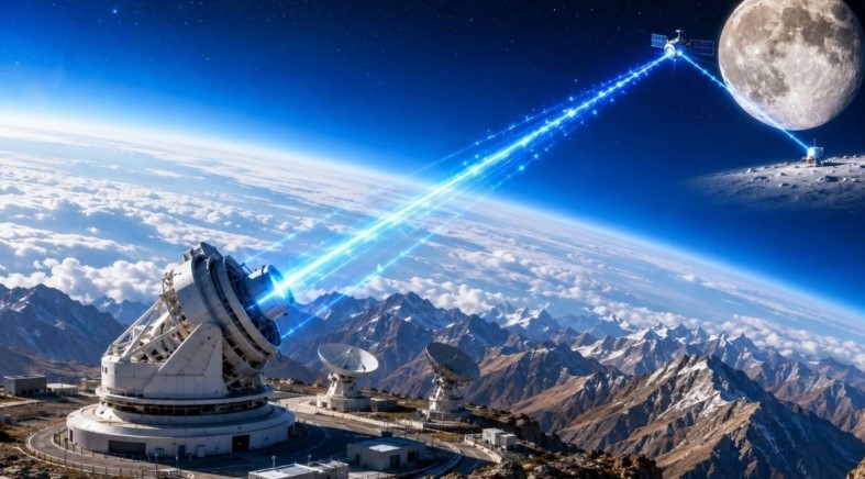 Kina  bashkoi  Tokën me Hënën me një lazer  Imazh 8K i transmetuar në vetëm 12 sekonda
