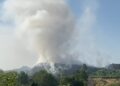 Përfshihet nga flakët vendgrumbullimi i mbetjeve në Fushë-Krujë, zjarri përhapet drejt Kamzës dhe Mamurrasit