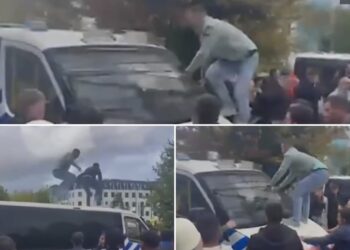 Dënimi i ish-krerëve të UÇK, shqiptarët revoltë në Hagë, sulmojnë makinat e policisë! Protestë edhe para EULEX