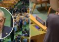Netanyahu u bojkotua masivisht, zyrtari izraelit kontrolloi sallën dhe shënoi se kush iku gjatë fjalimit!