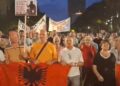 Protesta në Tiranë në ditën e 122-të, marshim nga sheshi “Skënderbej” drejt Kryeministrisë dhe fjalime antiqeveritare