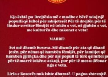 Foto/ Elvana Gjata reagon pas vendimit të Hagës: “Sot më dhemb Kosova”, liria u pagua me jetë