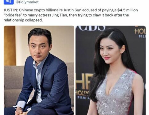 Justin Sun padit aktoren kineze dhe familjen e saj: Kërkon 4.5 milionë dollarët e dhënë për martesën, thotë se iu kërkuan 50 milionë për fëmijën