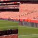 Pamje të pazakonta nga ndeshja Arsenal-Chelsea, flamuri i UÇK-së shfaqet në tribunë!