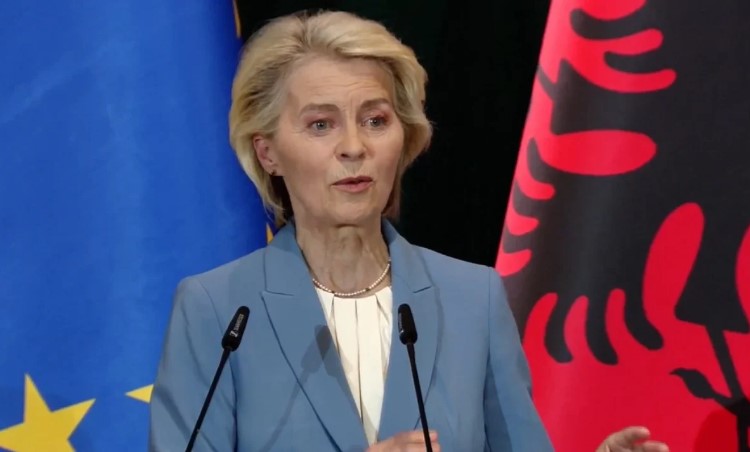 Presidentja e KE  Von der Leyen  Shqipëria ka përmbushur mbi 80  të hapave të Planit të Rritjes  të vijojë reformat 
