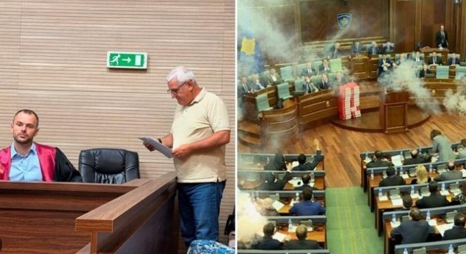 Ministri i Brendshëm i qeverisë  Kurti  dënohet me 1 vit burgim  Xhelal Sveçla akuzohej për gazin lotsjellës në Kuvend  Gjykata vendos që 
