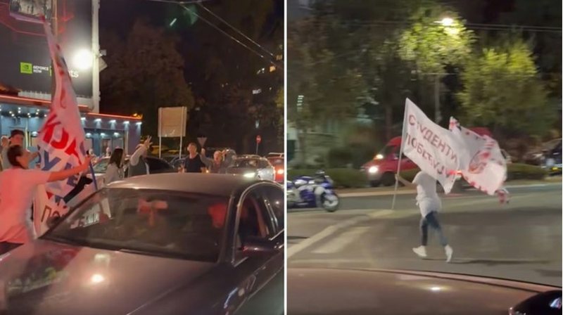Përleshje në Beograd  Përplasen mbështetësit e Vuçiçit me protestuesit e Listës Studentore