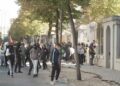 Gurë drejt Ministrisë së Arsimit, ujë dhe gaz lotsjellës në drejtim të protestuesve