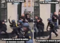 VIDEO / “Çmendet” policia daneze, bashkë me protestuesit godet edhe gazetarët