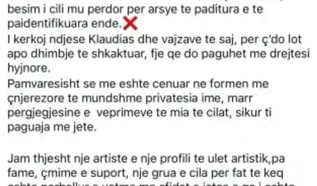 U shfaq në videot intime me Adrian Hilën, Blerina Matraku kërkon falje publike