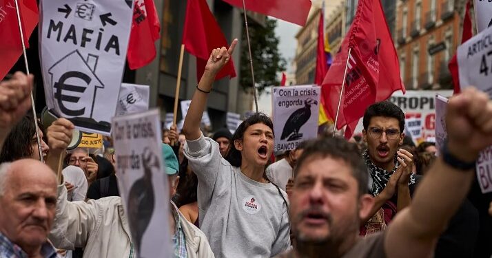 Parlamenti rrëzoi masat për mbrojtjen e qiramarrësve, protesta në 50 qytete në Spanjë -