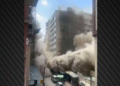 Momentet kur shembet një ndërtesë shumëkatëshe në Kenia, frikë për persona të bllokuar nën rrënoja (VIDEO)