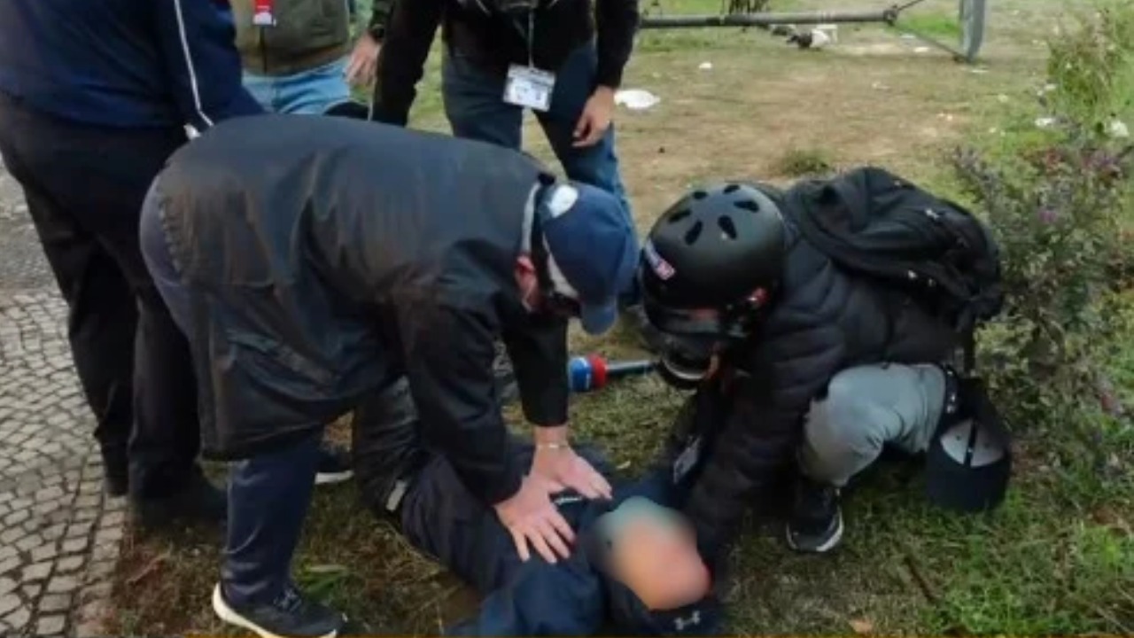 Lajm i mirë  protestuesi që ra pa ndjenja në bulevard përmendet në spital