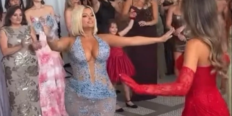 VIDEO/ Bebe Rexha vallëzon mes tupanave në dasmën shqiptare të vëllait